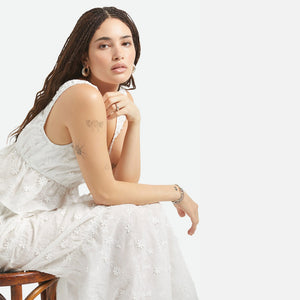 BRIXTON Women's The Abigail Tie Top - Off White Floral