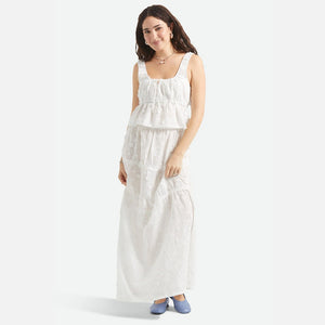 BRIXTON Women's The Abigail Tie Top - Off White Floral