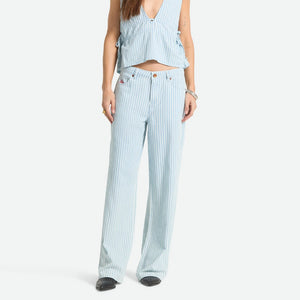 BRIXTON Women's The Chloe 5 Pocket Pant - Two Boot Stripe