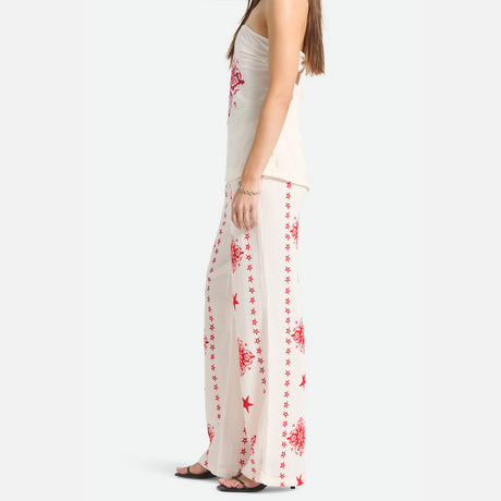 BRIXTON Women's The Lola Lounge Pant - Off White Tile