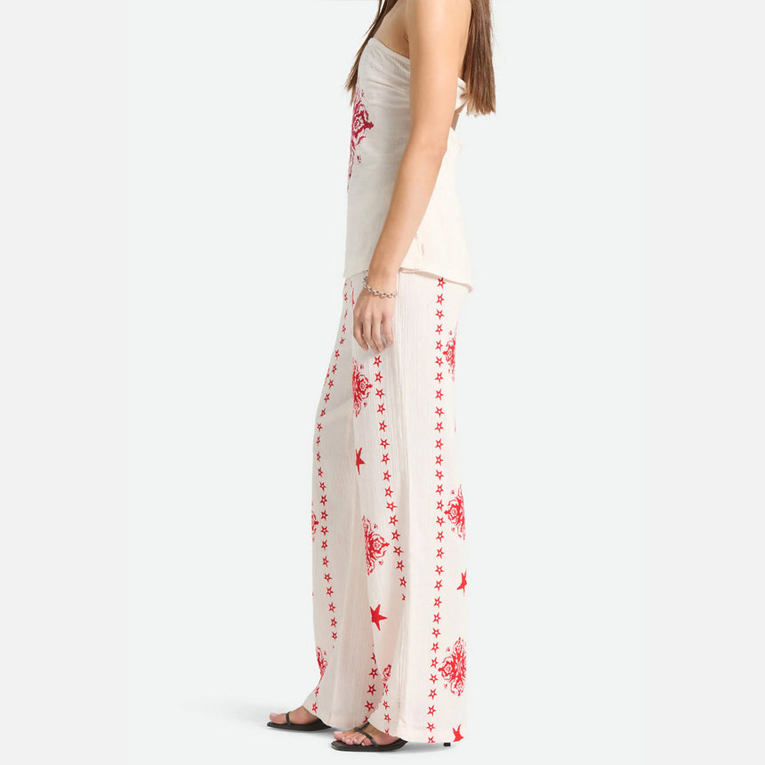 BRIXTON Women's The Lola Lounge Pant - Off White Tile