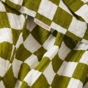 BRIXTON Women's The Lola Lounge Pant - Sublime Green Checkerboard