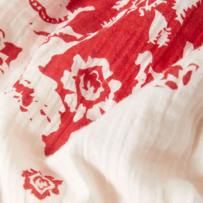 BRIXTON Women's The Lola Tube Top - Off White/Robust Red