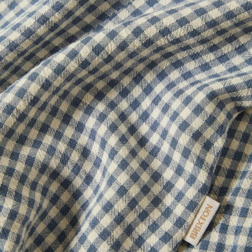 BRIXTON Women's The Meadow Blouse - Azure Blue Gingham
