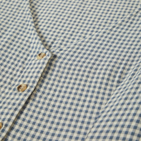 BRIXTON Women's The Meadow Blouse - Azure Blue Gingham