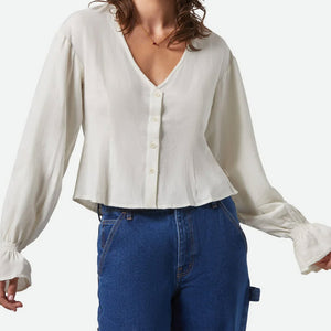 BRIXTON Women's The Meadow Blouse - Off White