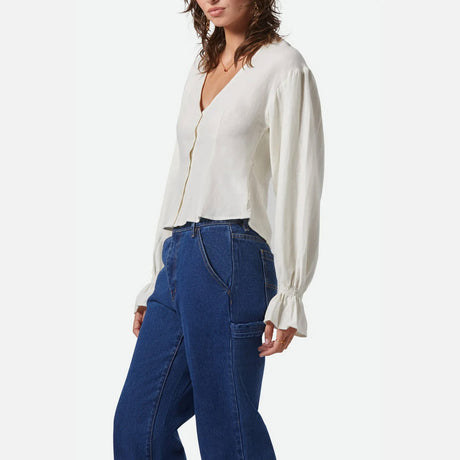 BRIXTON Women's The Meadow Blouse - Off White