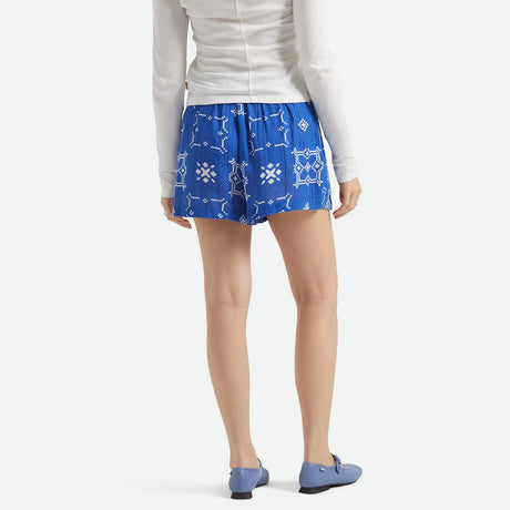 BRIXTON Women's Tile Short - Sunrise Blue Tile Print