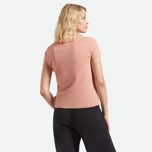 BRIXTON Women's Tossed Dice Crew Tee - Italian Clay