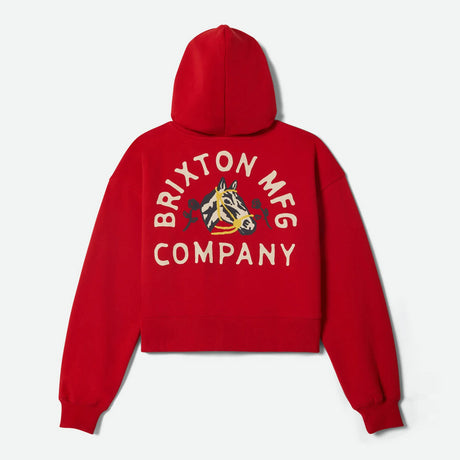 BRIXTON Women's Trophy Horse Cropped Zip Hood - Adrenaline Rush
