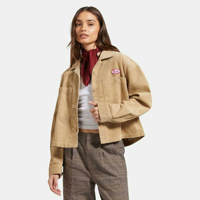 BRIXTON Women's Utopia Overshirt - Sand Cord