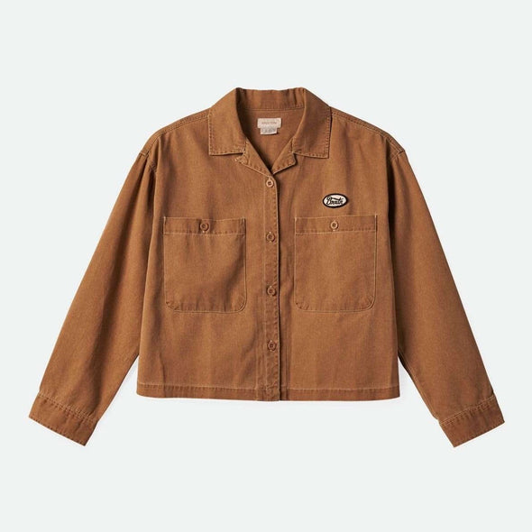 BRIXTON Women's Utopia Overshirt - Washed Copper