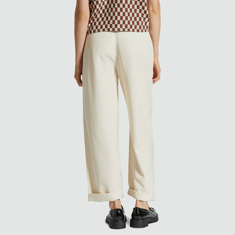 BRIXTON Women's Victory Trouser Pant - White Smoke