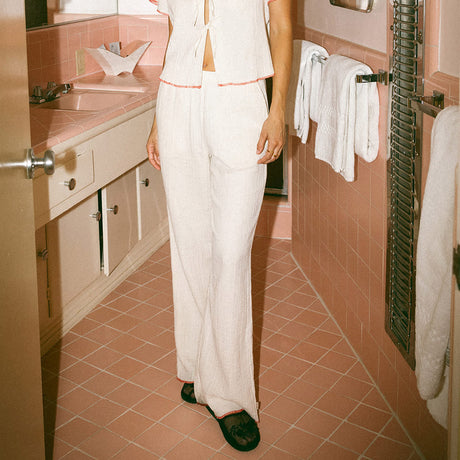 BRIXTON Women's Wandering Hudson Lounge Pant - Off White