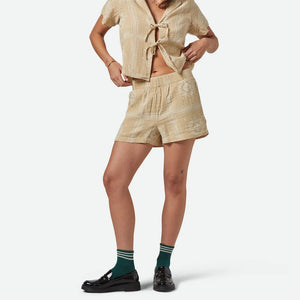 BRIXTON Women's Wandering Short - Pale Khaki Bandana