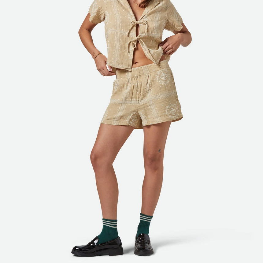 BRIXTON Women's Wandering Short - Pale Khaki Bandana