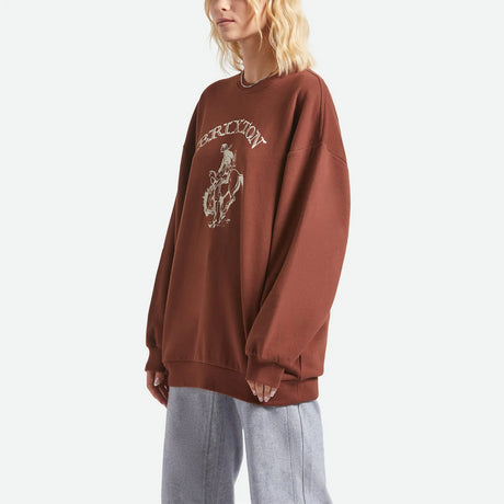 BRIXTON Women's Western Crew - Sepia