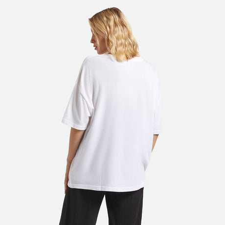 BRIXTON Women's X Coors Light Raceway Boyfriend Tee - White