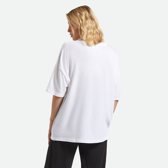 BRIXTON Women's X Coors Light Raceway Boyfriend Tee - White