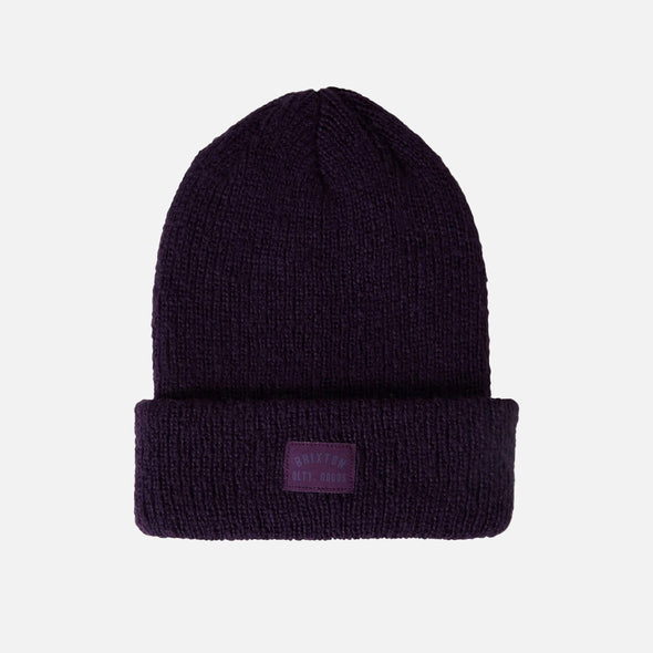 BRIXTON Woodburn Tall Brushed Beanie - Punk Purple