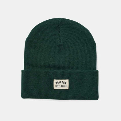 BRIXTON Woodburn Watch Cap Beanie - Emerald