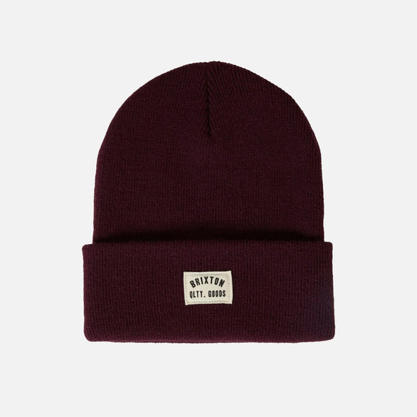BRIXTON Woodburn Watch Cap Beanie - Port