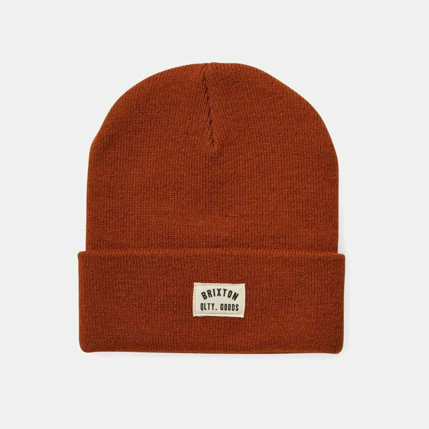 BRIXTON Woodburn Watch Cap Beanie - Rust Orange