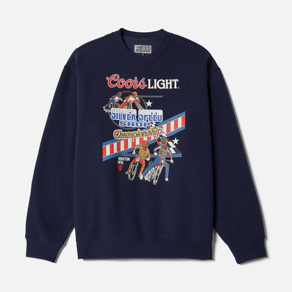 BRIXTON X Coors Light Berm Crew - Coors Navy