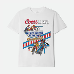 BRIXTON X Coors Light Berm Tee - White