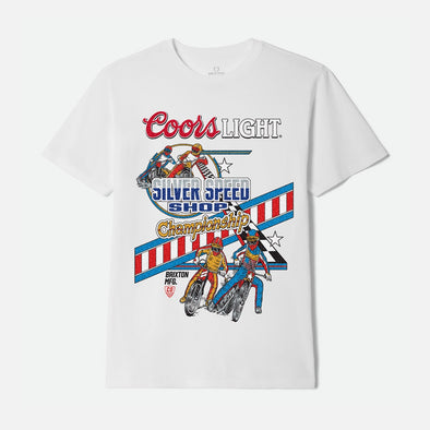BRIXTON X Coors Light Berm Tee - White