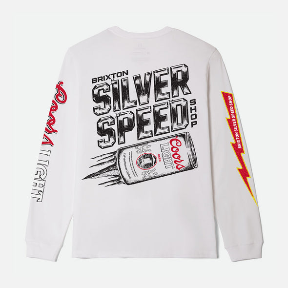BRIXTON X Coors Light Blower Long Sleeve Tee - White