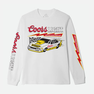 BRIXTON X Coors Light Blower Long Sleeve Tee - White