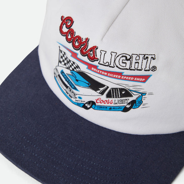 BRIXTON X Coors Light Blower MP Snapback - White/Coors Navy