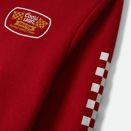 BRIXTON X Coors Light Pit Stop Hood - Coors Red