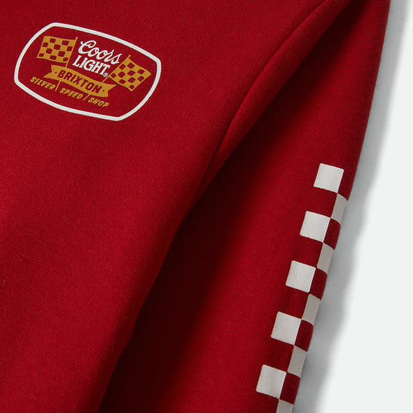 BRIXTON X Coors Light Pit Stop Hood - Coors Red
