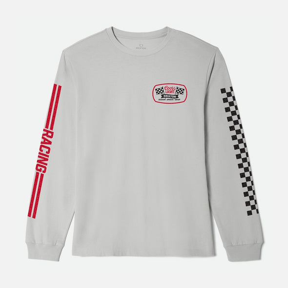 BRIXTON X Coors Light Pit Stop Long Sleeve Tee - Silver