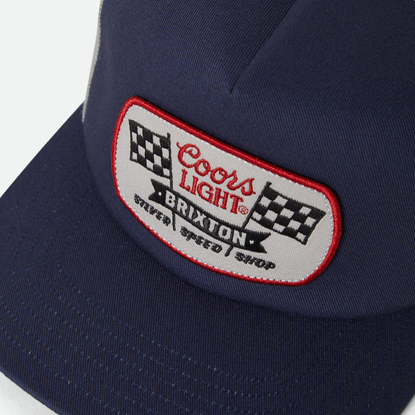BRIXTON X Coors Light Pit Stop MP Trucker - Coors Navy/Silver
