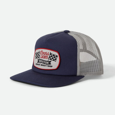 BRIXTON X Coors Light Pit Stop MP Trucker - Coors Navy/Silver