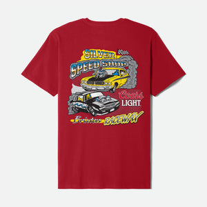 BRIXTON X Coors Light Raceway Tee - Coors Red