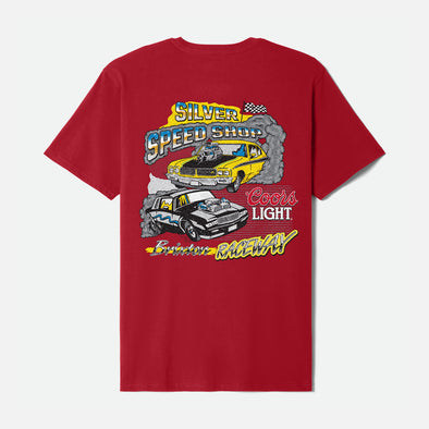 BRIXTON X Coors Light Raceway Tee - Coors Red
