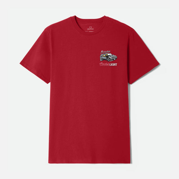 BRIXTON X Coors Light Raceway Tee - Coors Red