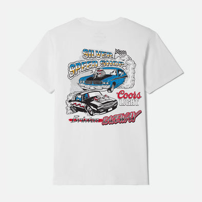 BRIXTON X Coors Light RacewayTee - White
