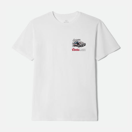 BRIXTON X Coors Light RacewayTee - White