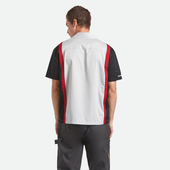 BRIXTON X Coors Light Shake Down Short Sleeve Shirt - Silver/Black