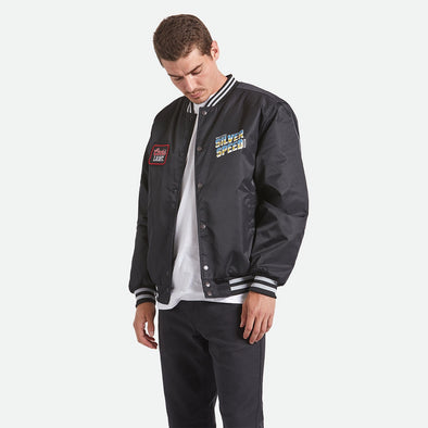 BRIXTON X Coors Light Silver Speed Shop Jacket - Black/Silver