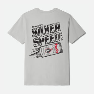 BRIXTON X Coors Light Silver Speed Tee - Silver