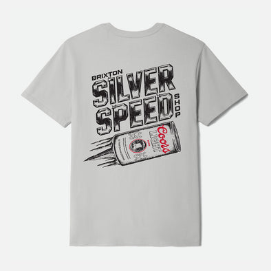 BRIXTON X Coors Light Silver Speed Tee - Silver