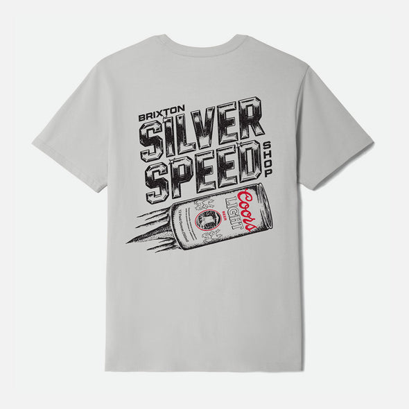 BRIXTON X Coors Light Silver Speed Tee - Silver