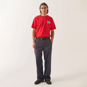 BRIXTON X Ford 4X4 Chrome Tee - Rangoon Red
