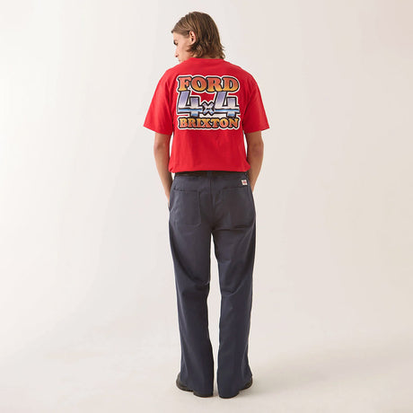 BRIXTON X Ford 4X4 Chrome Tee - Rangoon Red